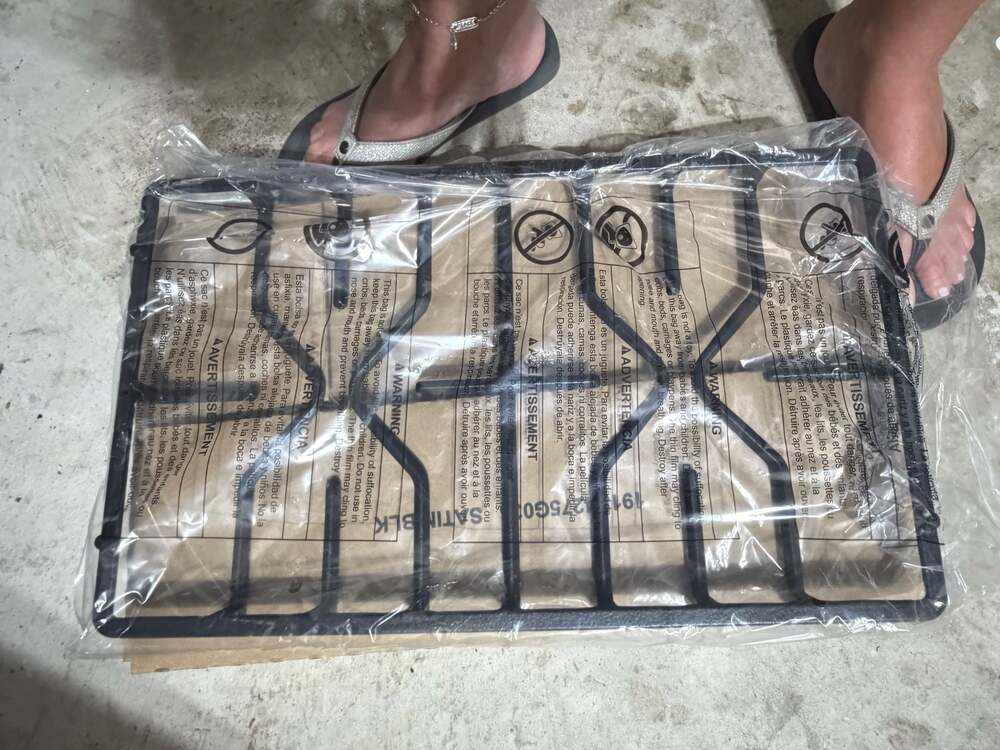 GE 191D4275G036 Satin Black Gas Range Burner Grate